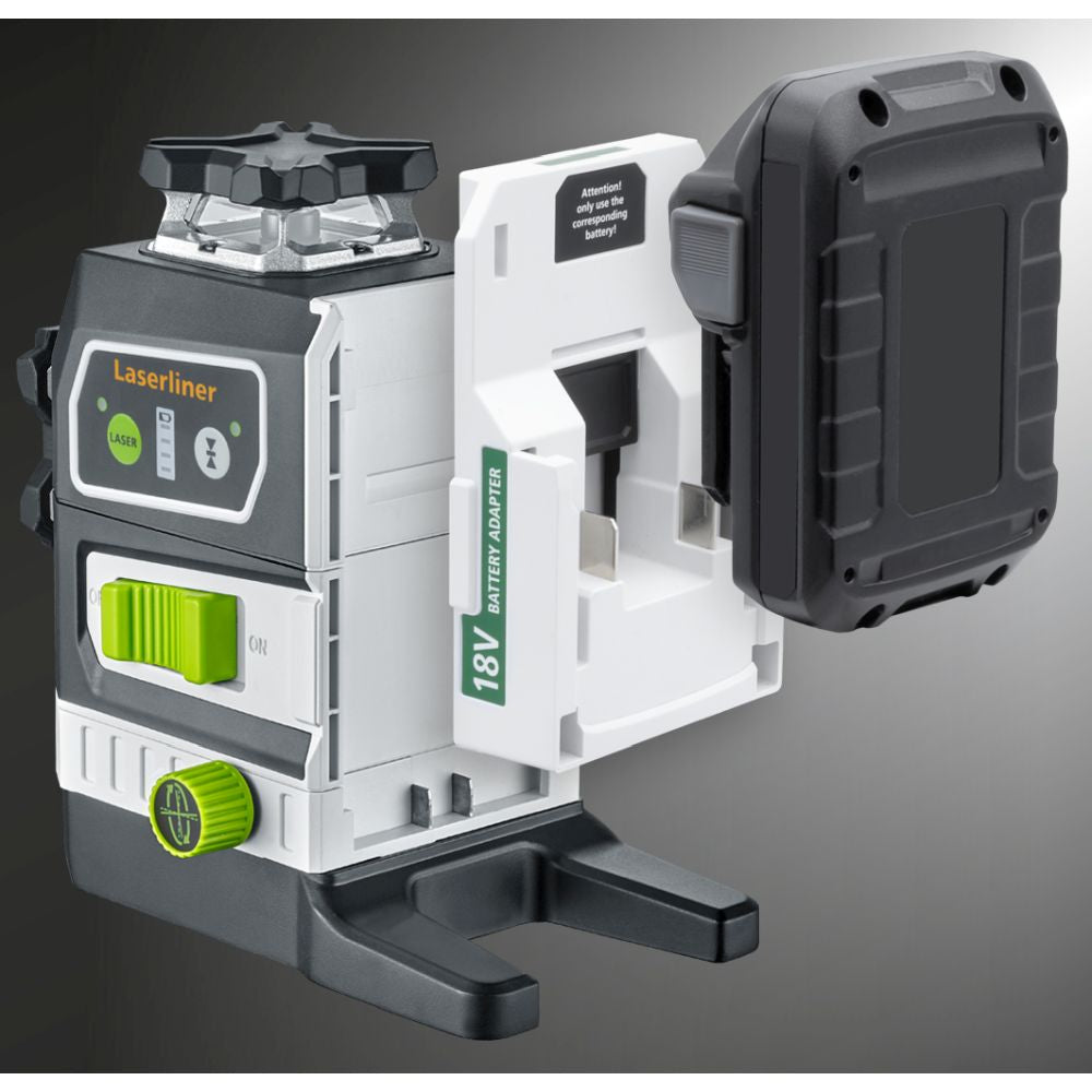 Laserliner PowerPlane-Laser 3 G Multi-18V Green Laser Level with Box - Model 036.380 L