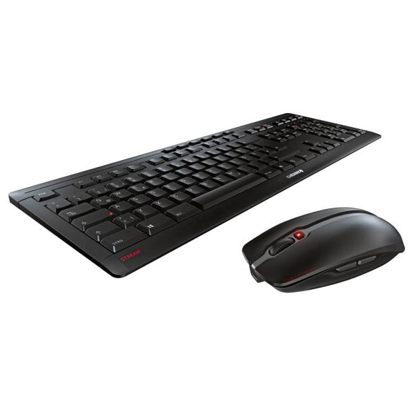CHERRY STREAM DESKTOP RECHARGE - Keyboard and Mouse Set - Wireless - 2.4 GHz - QWERTZ - German - Key Switches: CHERRY SX -
