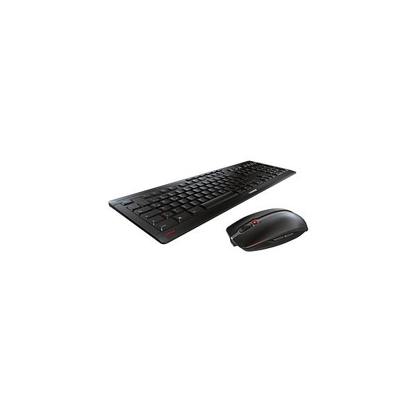 CHERRY STREAM DESKTOP RECHARGE - Keyboard and Mouse Set - Wireless - 2.4 GHz - QWERTZ - German - Key Switches: CHERRY SX -