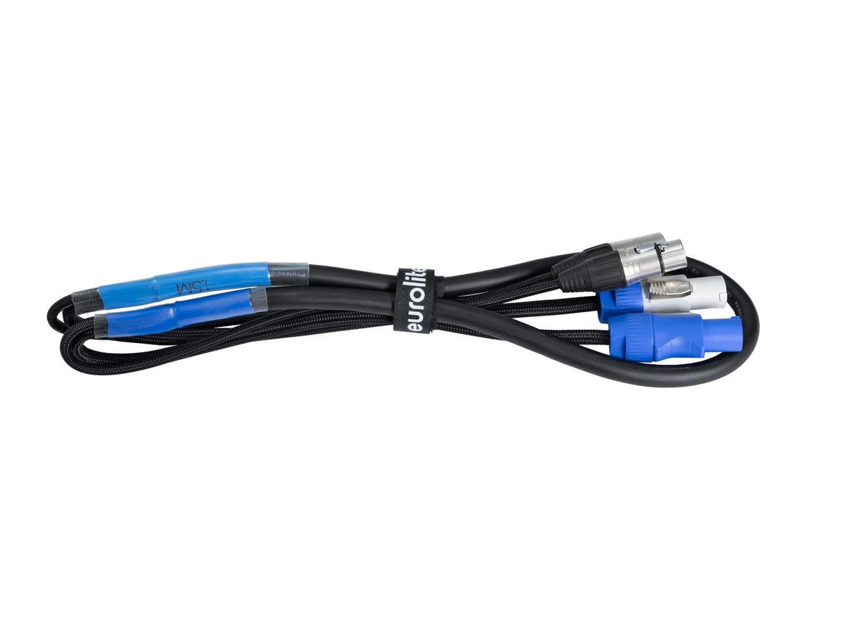 EUROLITE DMX Power Cable Hybrid P-Con XLR 5 m 30227784 P-Con/3