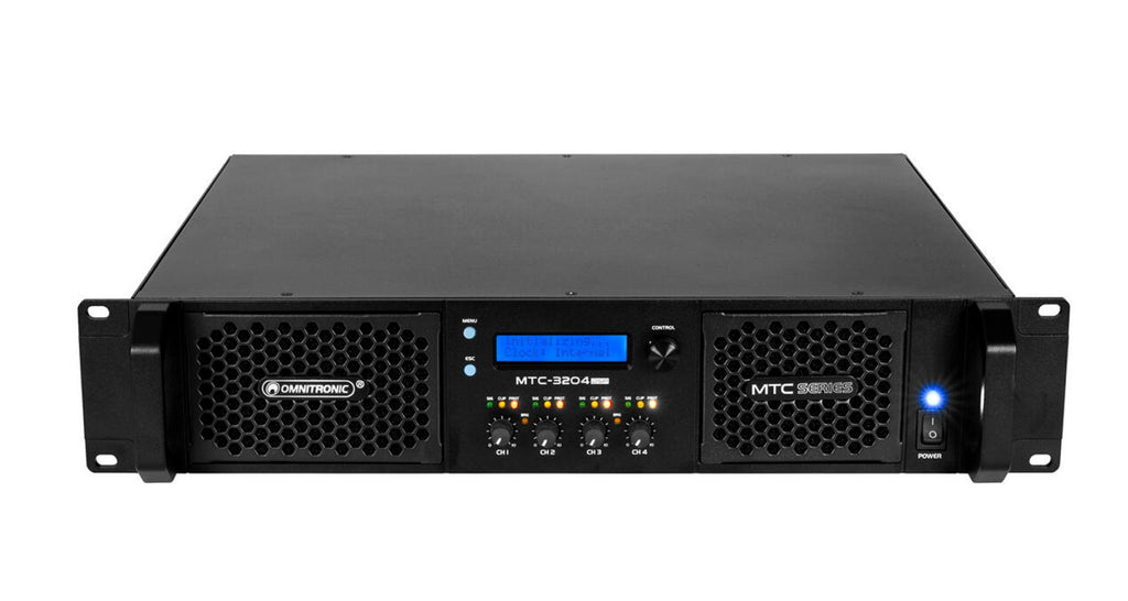 OMNITRONIC MTC-3204DSP 4-channel power amplifier with DSP (10452431)