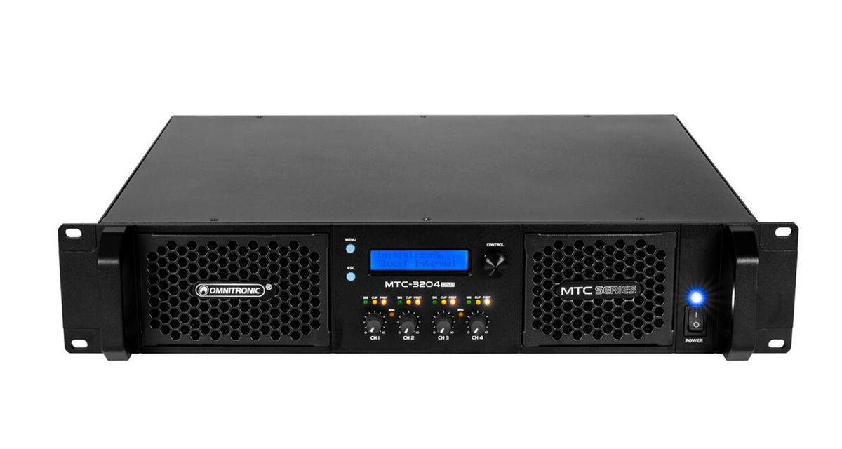 OMNITRONIC MTC-3204DSP 4-channel power amplifier with DSP (10452431)