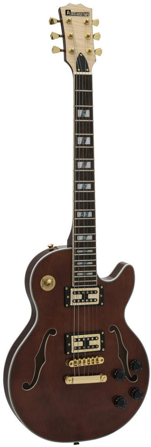 DIMAVERY LP-600 Electric Guitar Brown (26215181)