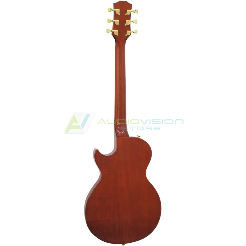 DIMAVERY LP-600 Electric Guitar Brown (26215181)
