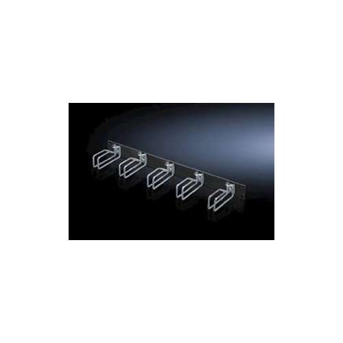 Rittal Marshalling Panel - Cable Management Panel for Control Cabinet - RAL 9005 - 1U (7257.005)
