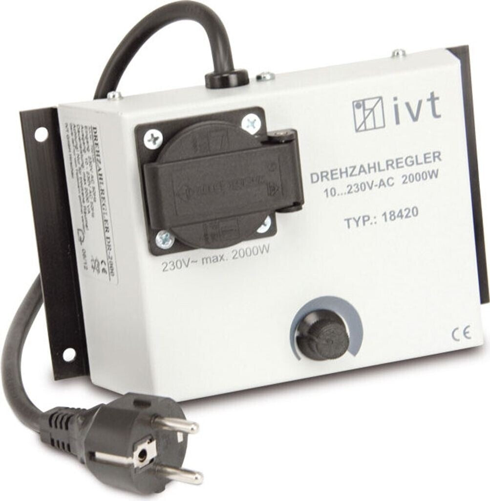 Ivt DR-2000 Hand Dimmer AC Voltage Controller 2000 W Speed Controller (700100)