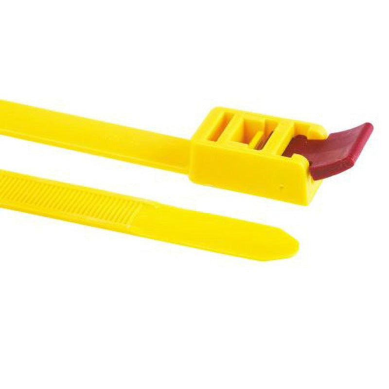 HellermannTyton SpeedyTie® Cable Ties 750 mm x 13 mm Yellow, Red (115-00001) SPEEDYTIE-PA66-YE-V1