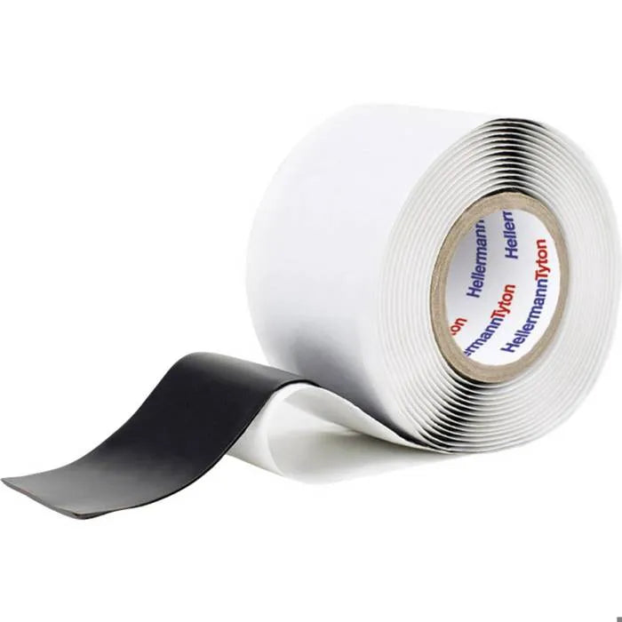 HellermannTyton HTAPE-POWER 670-VM-PVC/IIR-BK Insulation Tape - 3 m x 100 mm (711-00304)