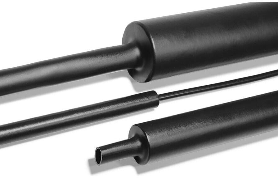 HellermannTyton Heat-shrink Tubing Kit Polyolefin 4:1 (MA47 Kit PO-X BK 8)