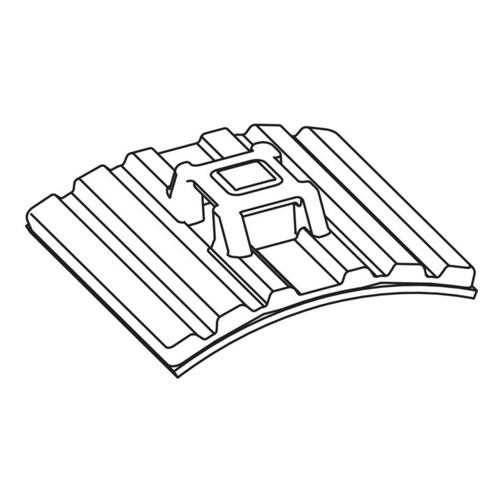 HellermannTyton FMB4APT-A-PA66HS-BK Mounting Base, Self-Adhesive, Black, 10 pcs. (151-03669)