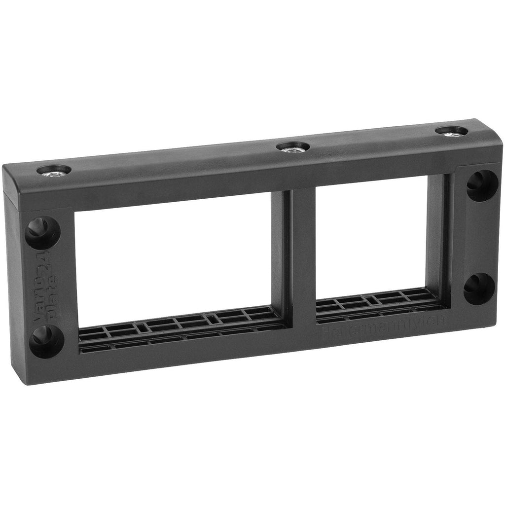 HellermannTyton VarioPlate-24 Frame-PL-BK Cable Grommet Halogen-Free Plastic Black 1 pc. (440-00003)