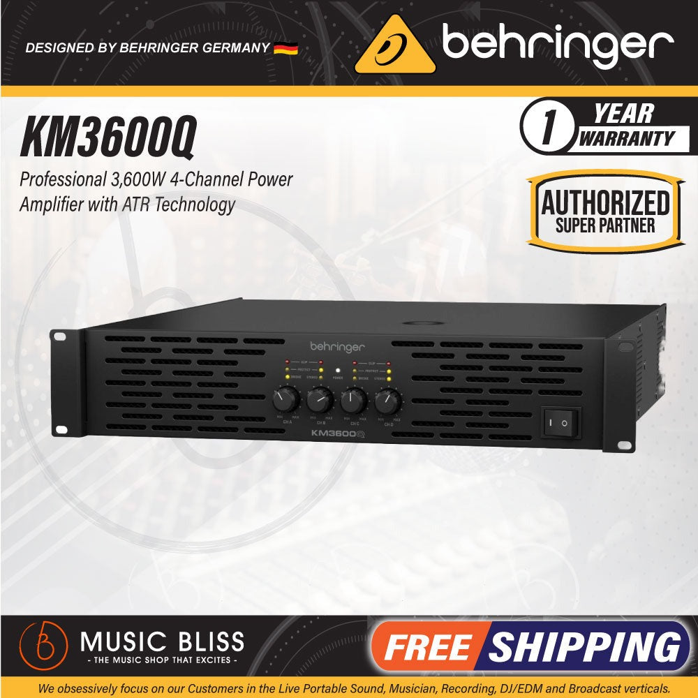 Behringer KM3600Q Wzmacniacz mocy 4-kanałowy