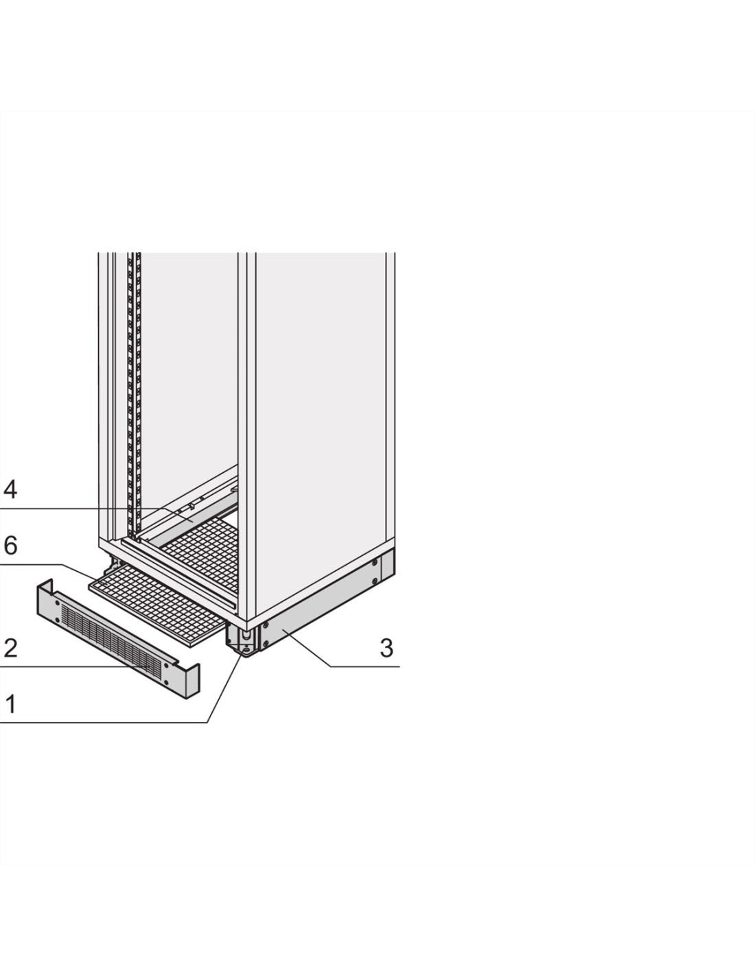 SCHROFF 19" Shelf Static 600D RAL7021 Rack Accessory 21130303 STAT.600D