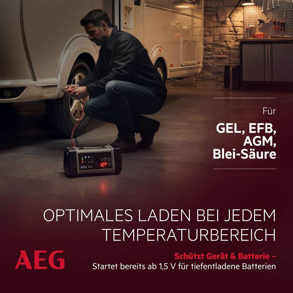 AEG Automatic Charger LT10 97024 12V 24V 2A 6A 10A