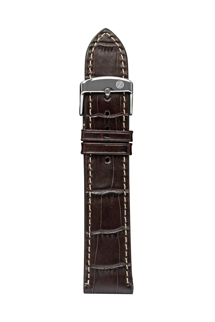 Zeppelin Brown Leather Strap 20 mm Quick Release Watch Band