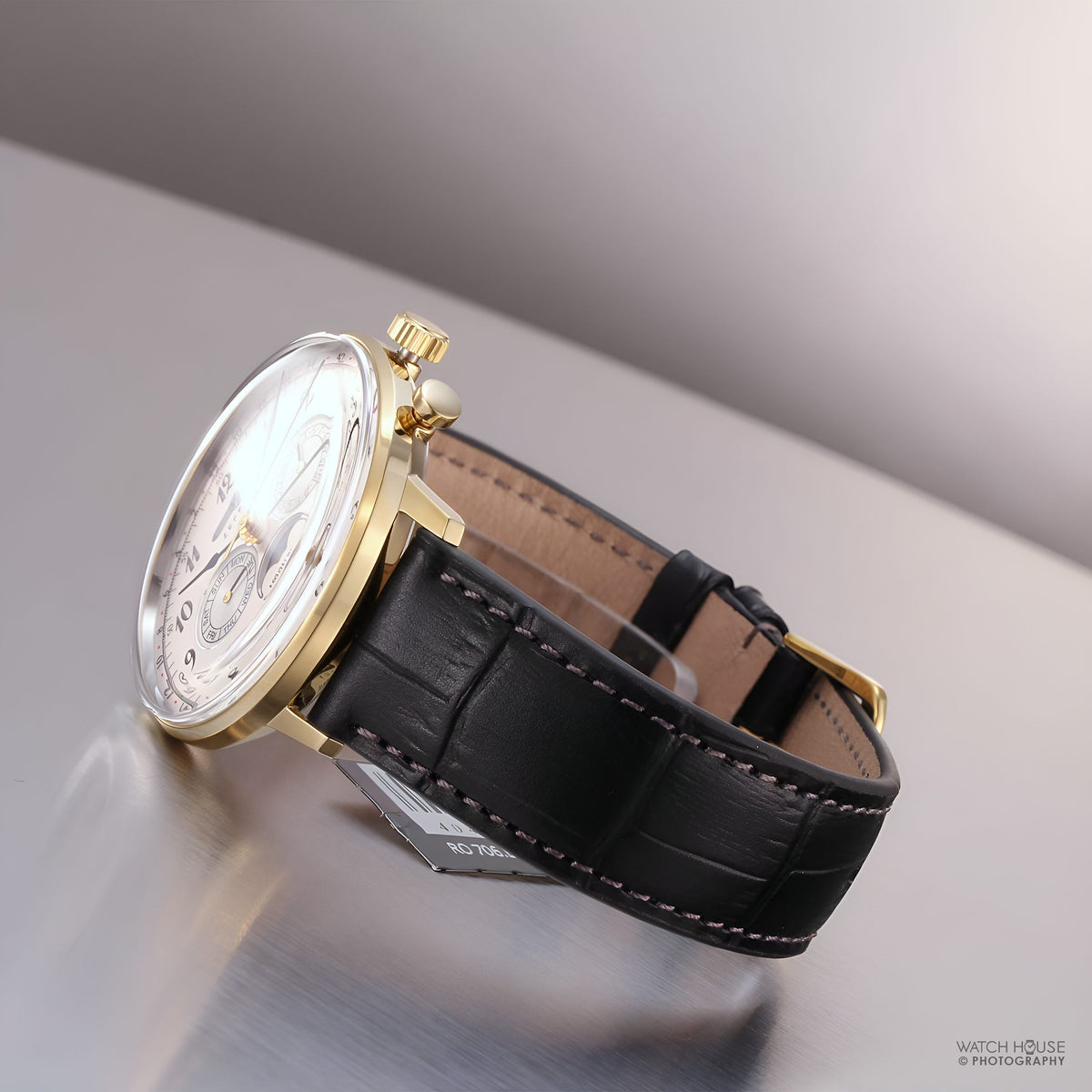 Zeppelin LZ129 Hindenburg Quartz Watch 7038-1 Black Leather Analog 3 ATM