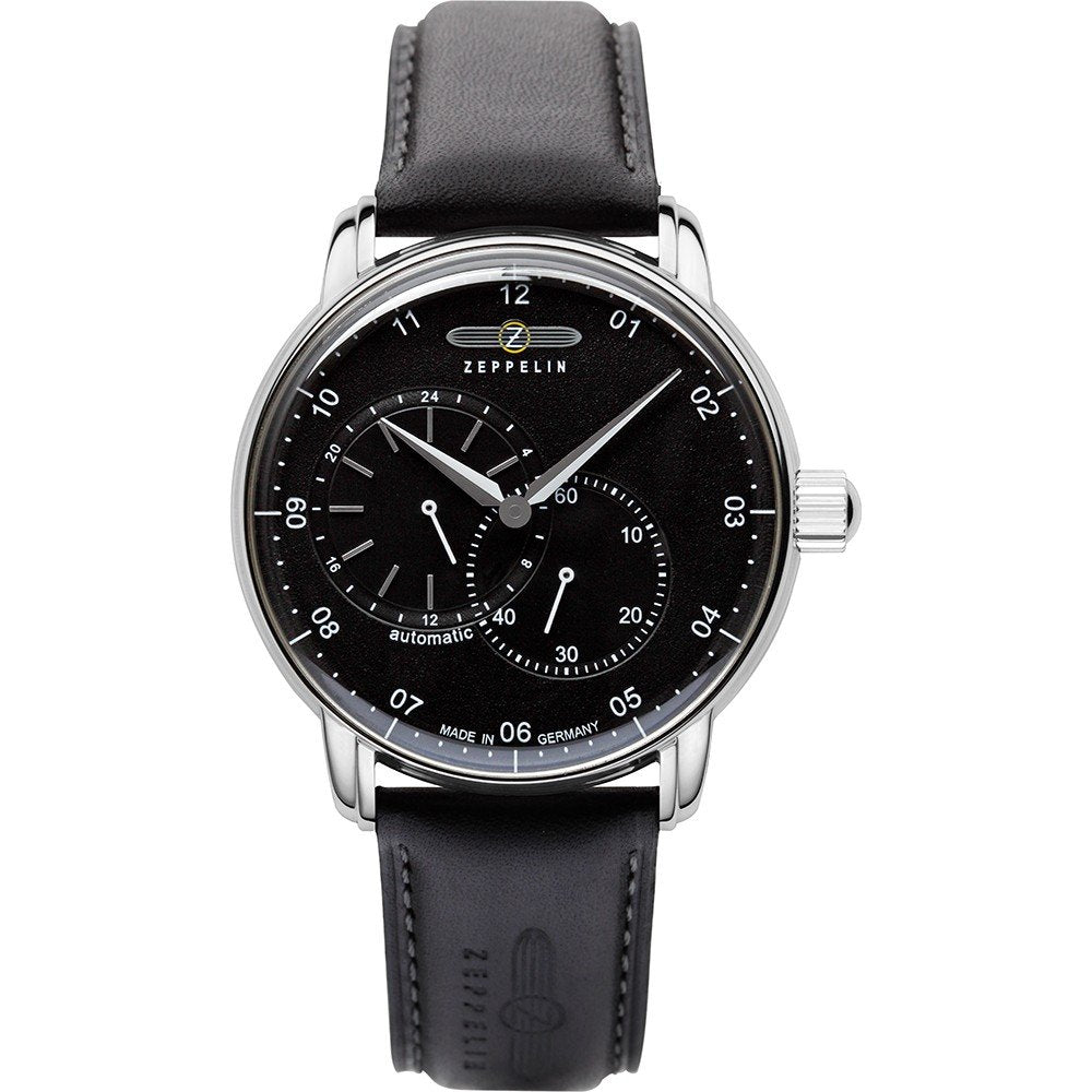 Zeppelin New Captain's Line 8662-2 Automatic Watch Black Dial Stainless Steel