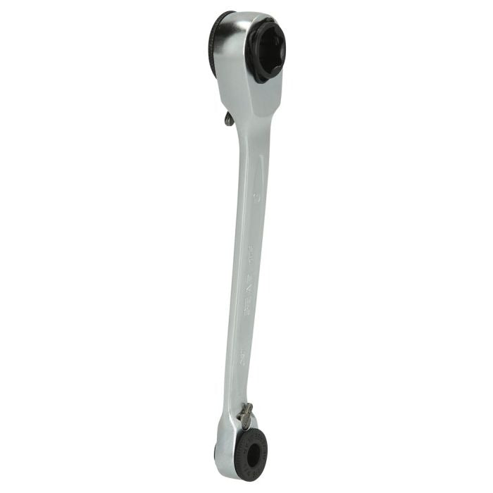 KS TOOLS GEARplus Mini Bit Reversible Ratchet Ring Wrench, 1/4"x10mm (503.4678)
