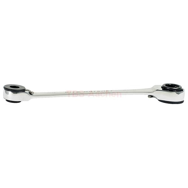 KS TOOLS GEARplus Mini Bit Reversible Ratchet Ring Wrench, 1/4"x10mm (503.4678)