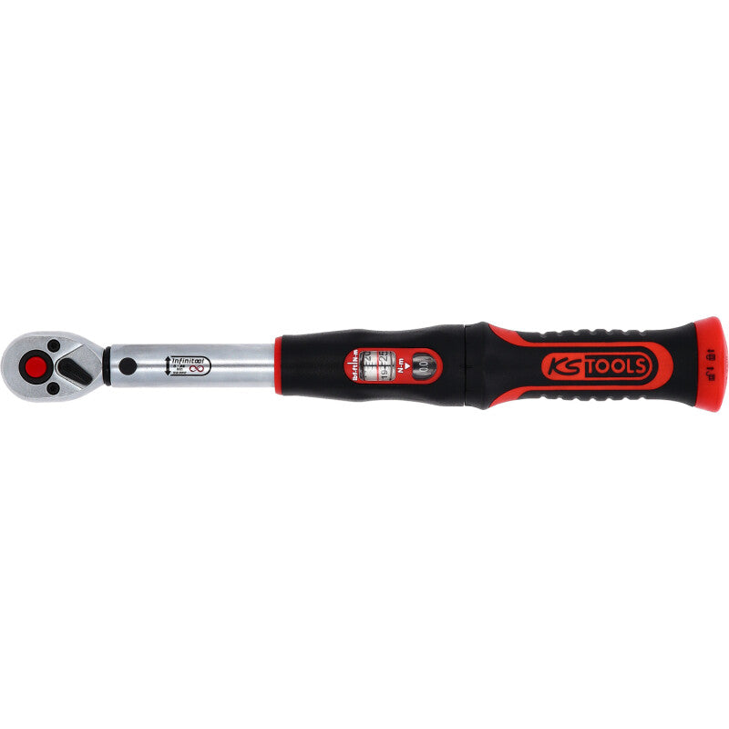 KS TOOLS Torque Wrench 3-18 lbf ft, 275 mm Length, 1/4" Square, Model 516.9012