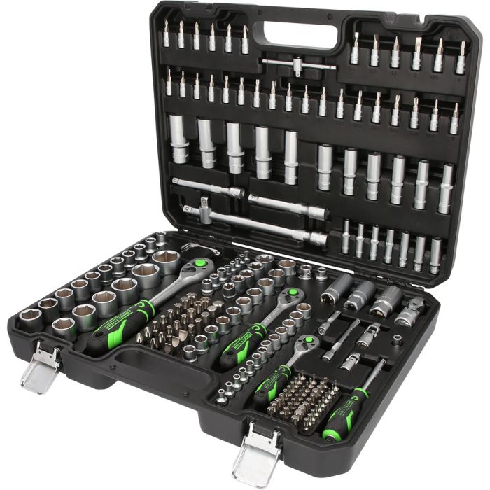 KS TOOLS 512.0191 Competition Socket Wrench Set 1/4"+3/8"+1/2"