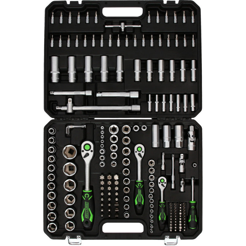 KS TOOLS 512.0191 Competition Socket Wrench Set 1/4"+3/8"+1/2"