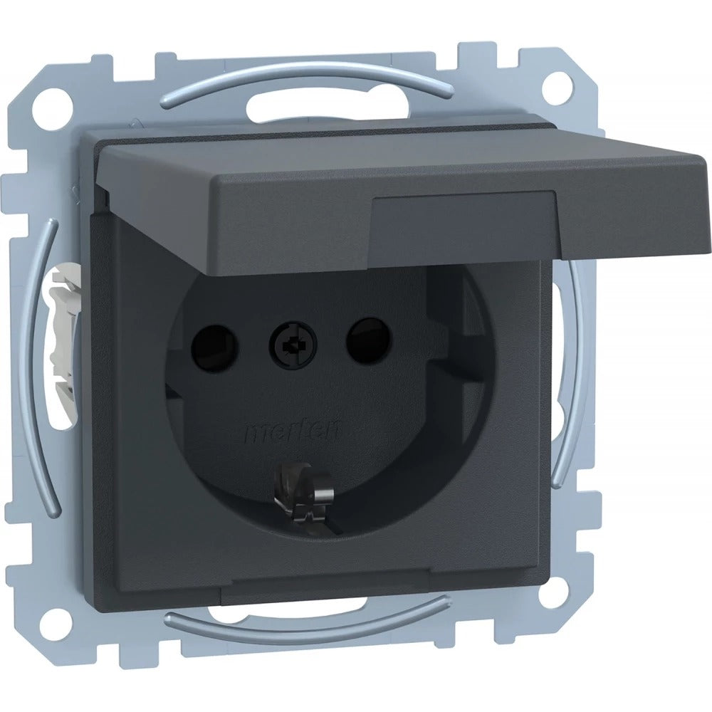 Socket System M Anthracite MEG2314-0414