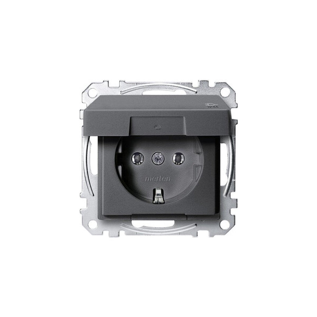 Socket System M Anthracite MEG2314-0414