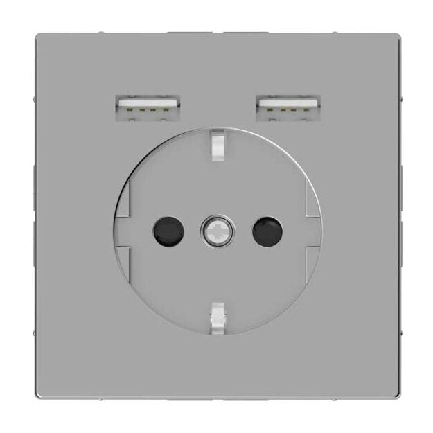 Merten SCHUKO Socket with USB Charger - MEG2366-6036