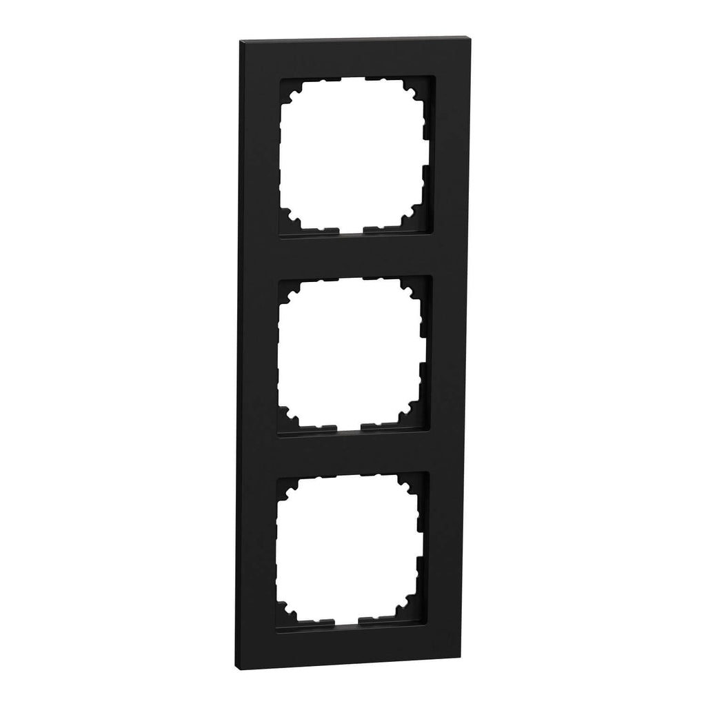 Merten 3-Gang Frame Matte Black MEG4030-3603