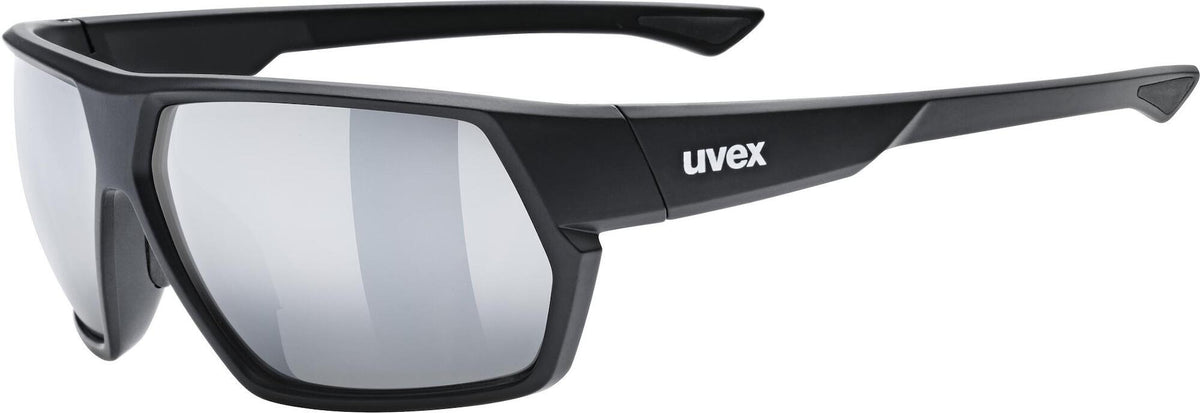Okulary rowerowe Uvex Sportstyle 238 - black matt/mir.silver