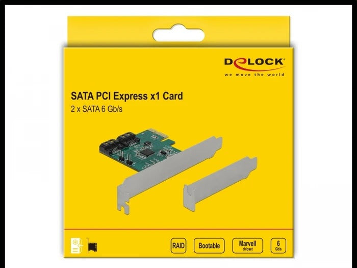 DeLOCK 5-Port SATA PCI Express x4 Card - Low Profile (90498) 6Gb/s