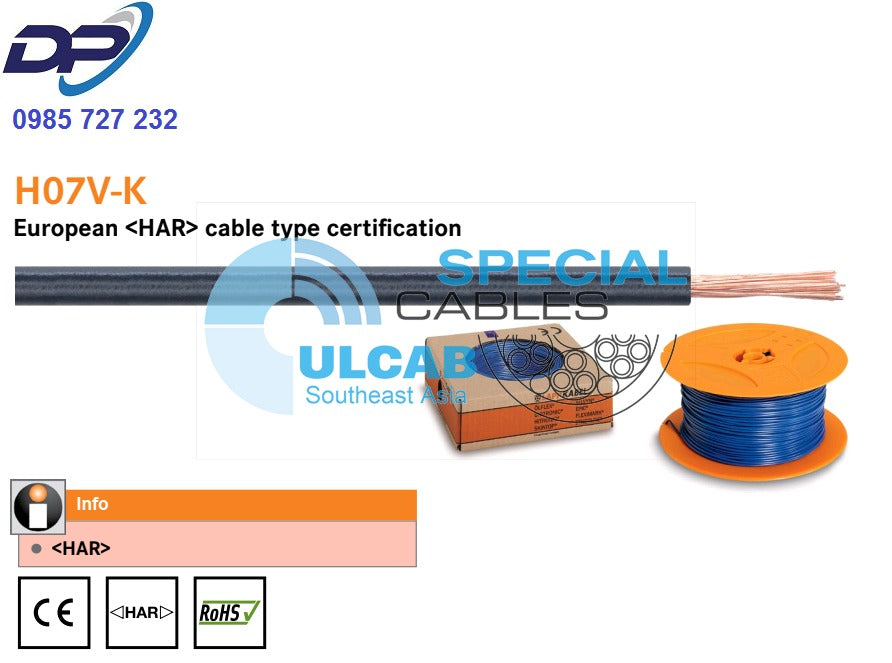 LAPP 4520111 Stranded Wire H07V-K 1 x 1.50 mm² - Yellow - 100 m