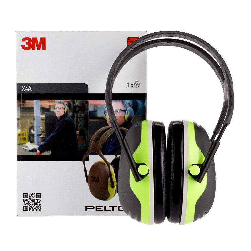 3 M 7000103993 Adult Ear Muffs, Black, Green, 33 dB Noise Reduction XA007706931