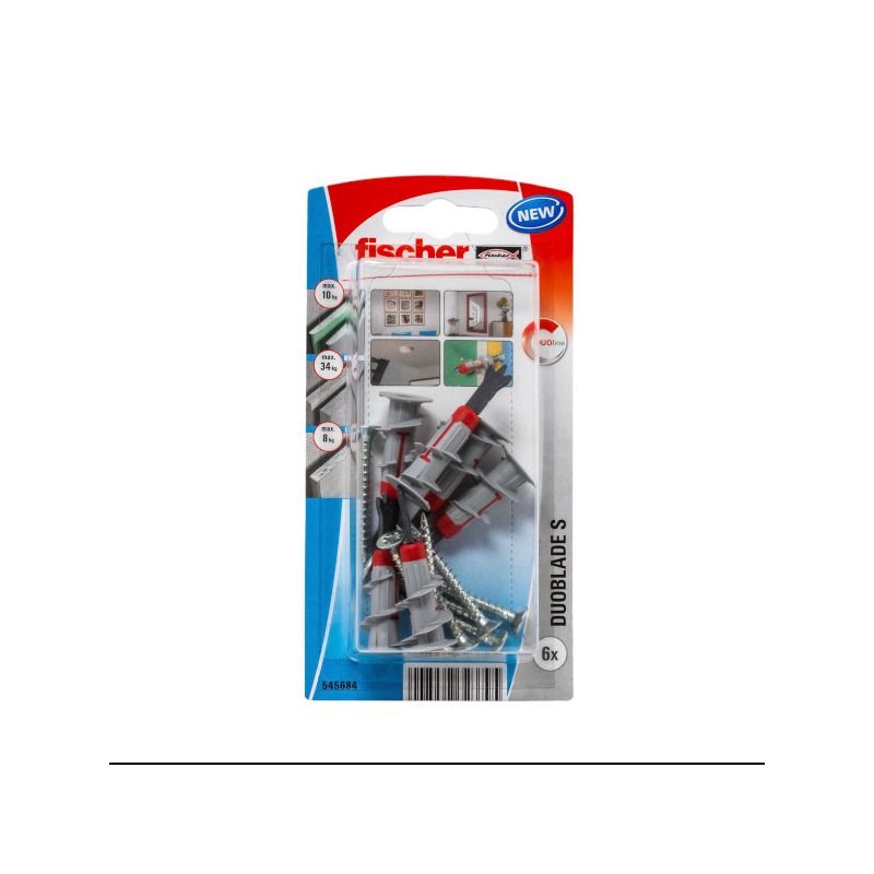 Fischer DuoBlade S K NV Plasterboard Dowel Set (545684)
