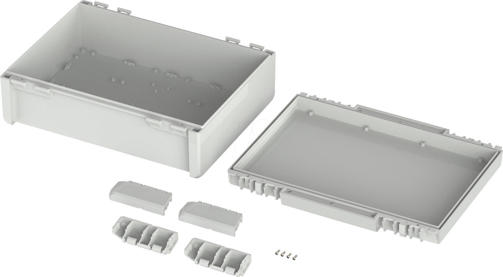 Bopla B 273612 Bocube Enclosure 96037665 Universal Enclosure 284 x 364 x 120 ABS Light Grey (RAL 7035) ABS-7035