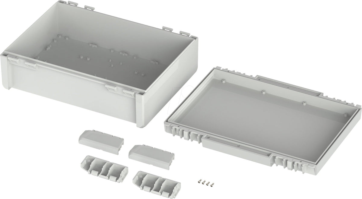 Bopla B 273612 Bocube Enclosure 96037665 Universal Enclosure 284 x 364 x 120 ABS Light Grey (RAL 7035) ABS-7035