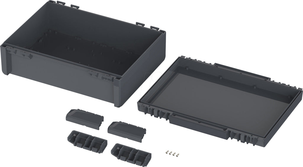 Bopla B 273612 Bocube Enclosure 284 x 364 x 120 Graphite Grey (RAL 7024) (96037664) ABS-7024