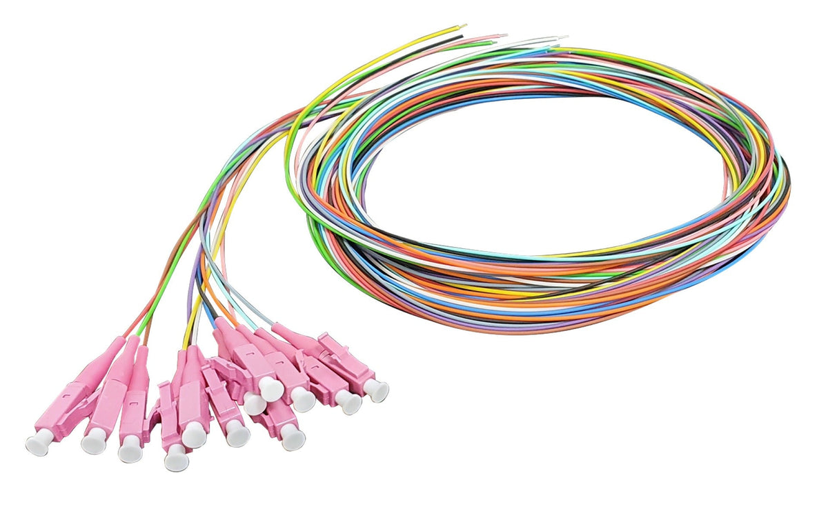 EFB-Elektronik Fiber Pigtail LC 50/125µ OM4 12-Color Set 2 m (O3483.2)