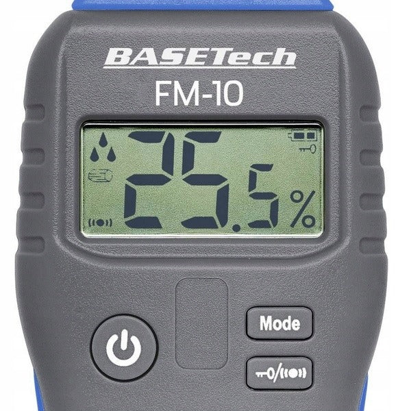 Basetech FM-10 Material Moisture Meter 0.1 to 99.9% vol for Building and Wood (BT-1629564)
