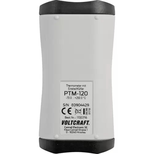 VOLTCRAFT PTM-100 Temperature Meter -200 to 450 °C Pt1000 IP65 VC-8603570