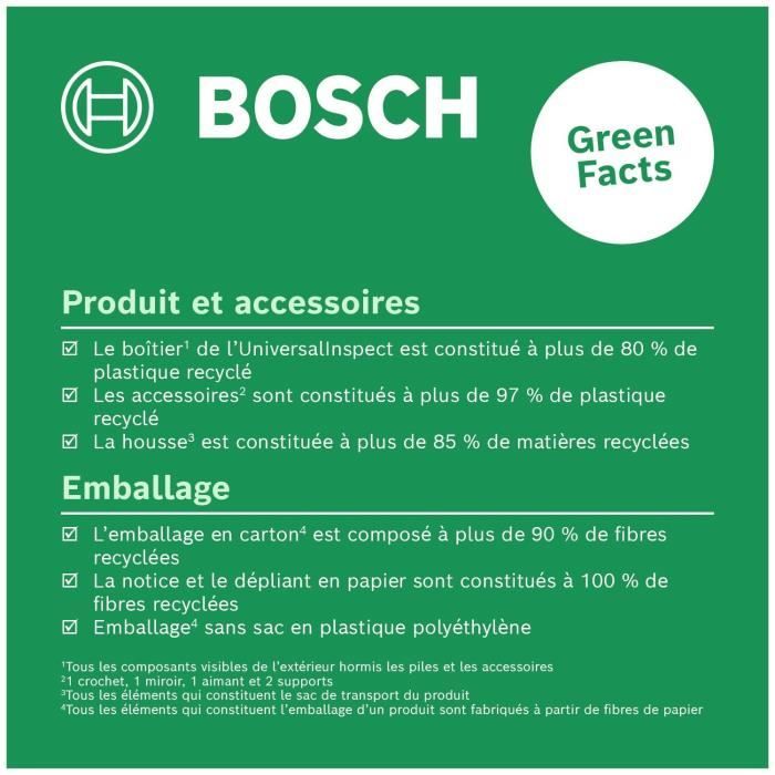 Bosch Home and Garden 06036870Z0 Inspection Camera, User-Friendly, Digital Zoom, Flexible Cable