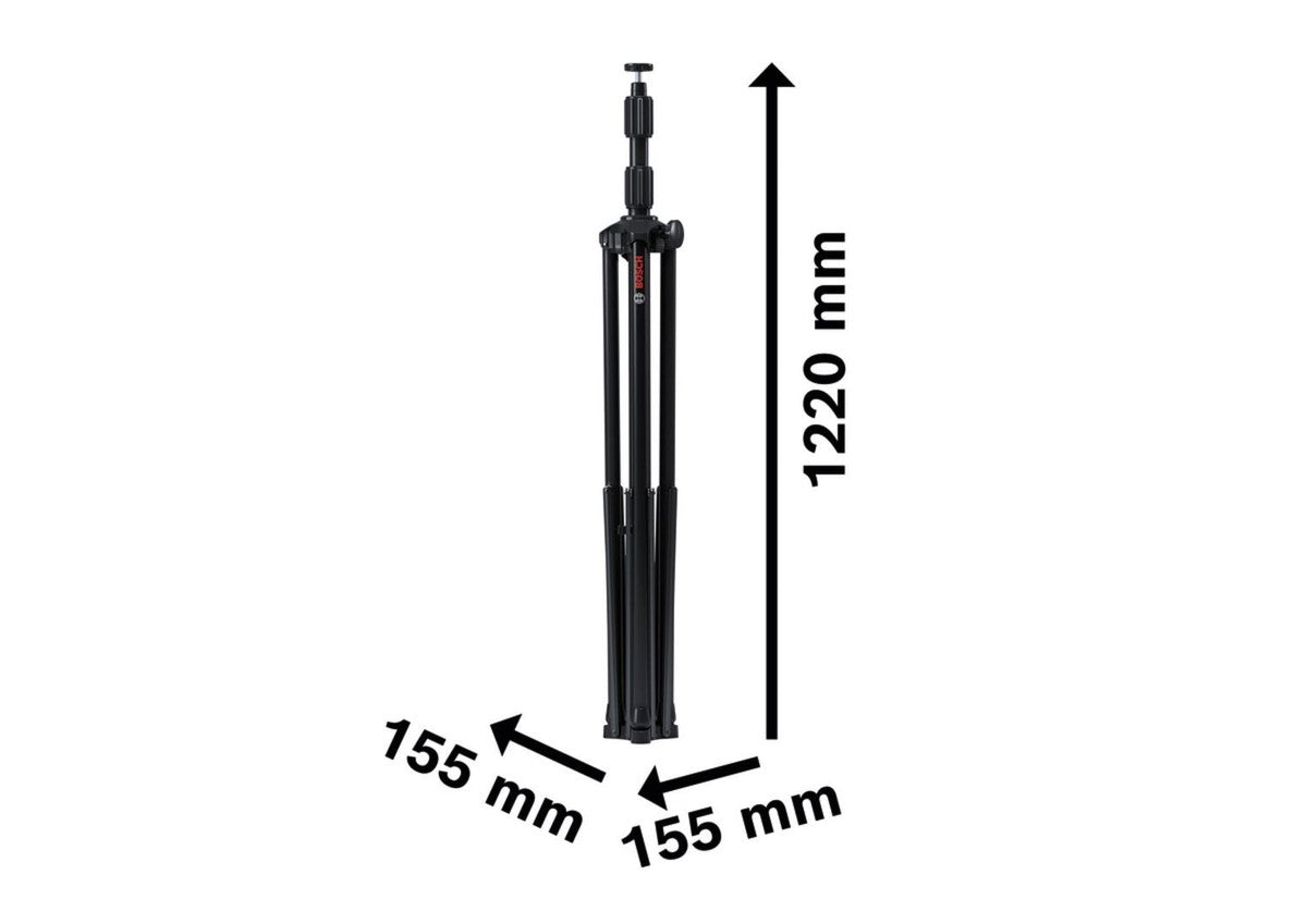 Bosch GLT 300-40 Professional Construction Light Stand - Black, 5/8" thread (M10) (06188000MT)