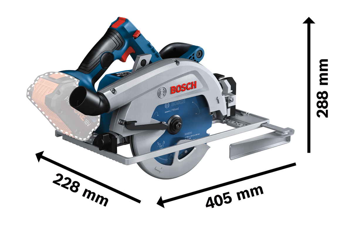 Bosch GKS 18V-68 G Cordless Circular Saw (06016C9100)