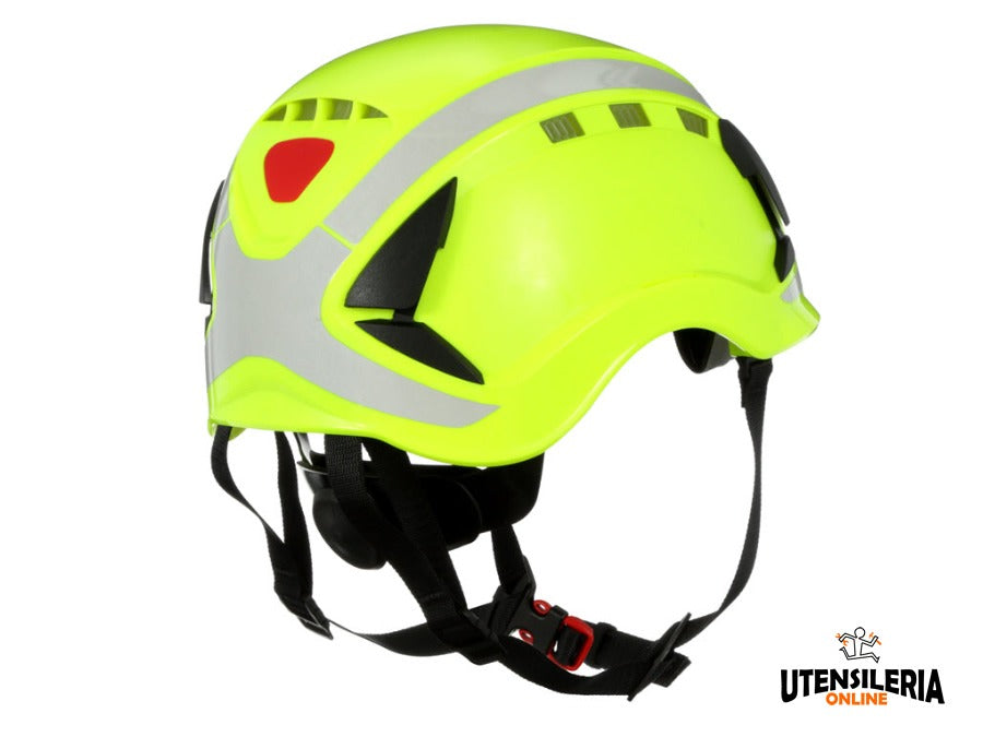 3 M X5014V-CE Protective Helmet with UV Sensor, Reflective, Ventilated Neon Green EN 397, EN 12492 (X5014V-CE)