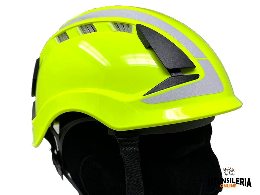 3 M X5014V-CE Protective Helmet with UV Sensor, Reflective, Ventilated Neon Green EN 397, EN 12492 (X5014V-CE)