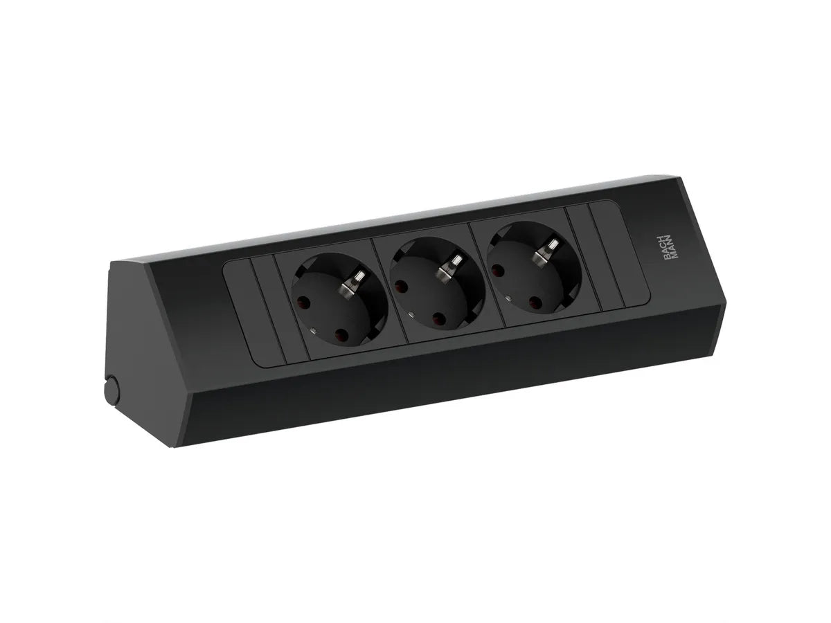 Bachmann DESK 3xCEE7/3 2x CM-CAT6A Power Strip (BM0010727)