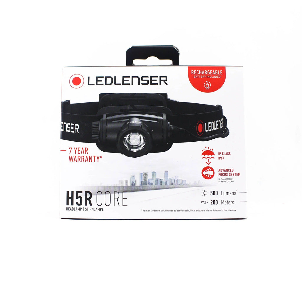 Ledlenser H5R Core Headlamp - 500 Lumens, Rechargeable (502121)