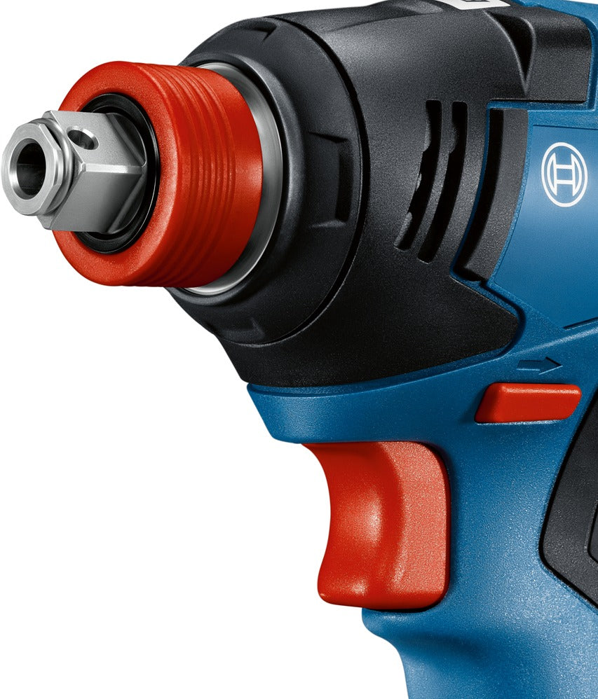 Bosch GDX 18V-200 Professional Impact Wrench - Cordless - 1/4" Hex Socket, 1/2" Square Drive - 200 N·m - Battery Not Included