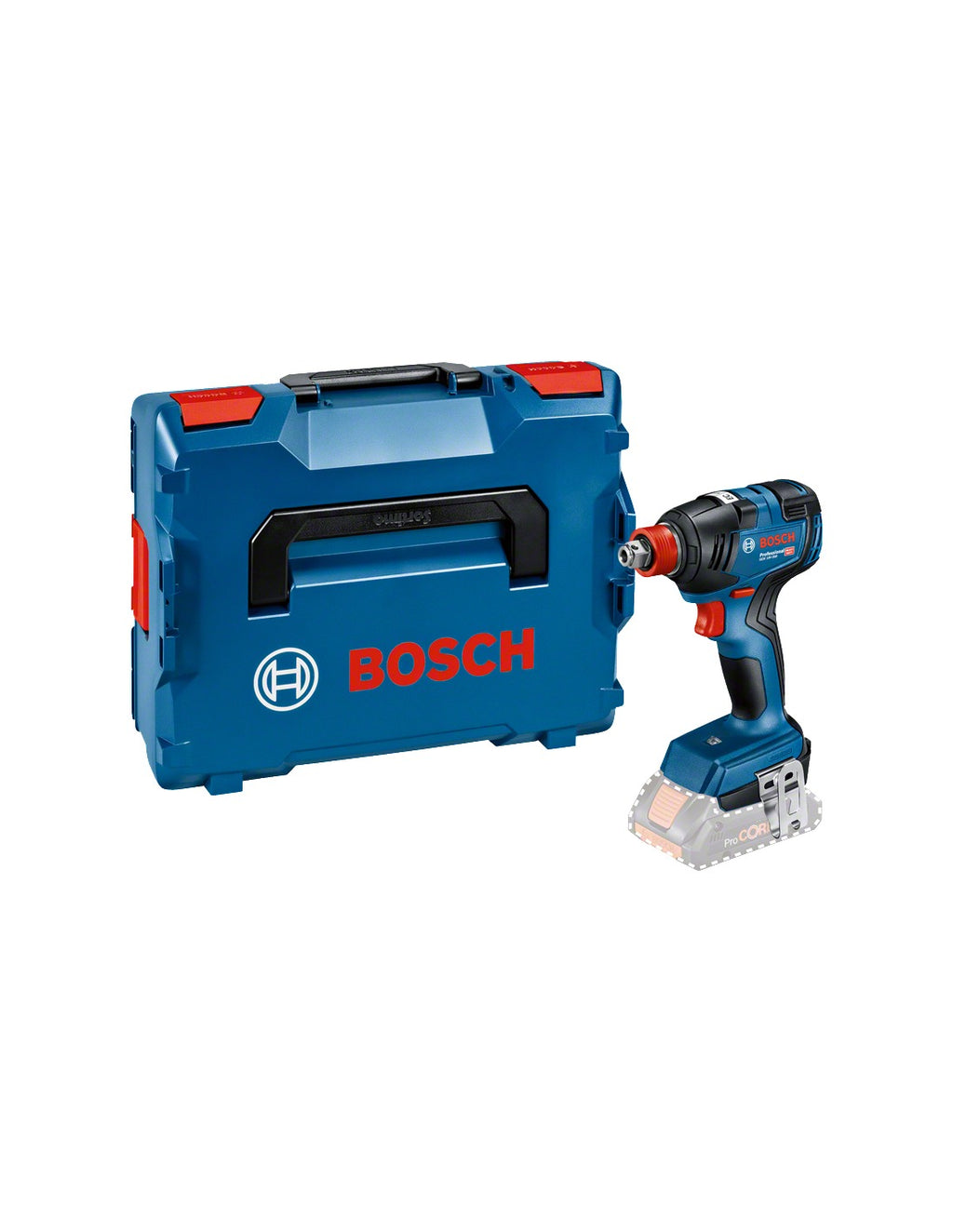 Bosch GDX 18V-200 Professional Impact Wrench - Cordless - 1/4" Hex Socket, 1/2" Square Drive - 200 N·m - Battery Not Included